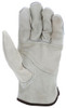 32055_ - 32055L - 22532 - Leather grip gloves palm view – grain leather patch palm enhances durability and grip for material handling applications