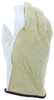 3405_ - 3405L - 27325 - Protective leather work gloves back view – split leather back with keystone thumb design for comfort and flexibility during extended wear