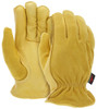 3555_ - 3555L - 27444 - Insulated leather driver gloves pair – MCR Safety Group 3555 with grain deerskin palm, split deerskin back, and fleece lining for winter work tasks