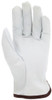 3601_ - 3601L - 23833- Leather grip gloves palm view – premium grain goatskin leather enhances dexterity, durability, and grip for material handling applications