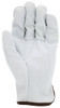 3603_ - 3603L - 23863 - Leather grip gloves palm view – grain goatskin leather enhances dexterity, durability, and grip for material handling applications
