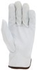 3613_ - 3613L - 23893 - Leather grip gloves palm view – grain goatskin leather enhances dexterity, durability, and grip for material handling applications
