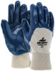 9750_ - 9750 - 129493 - Nitrile coated work gloves pair – MCR Safety Group 9750 with blue nitrile palm protection, soft jersey lining, and secure knit wrist construction