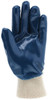 9750_ - 9750 - 129495 - Blue nitrile coated palm gloves palm view – nitrile coating enhances grip, abrasion resistance, and durability for material handling applications