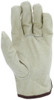 3408_ - 3408L - 36041 - Leather grip gloves palm view – grain pigskin leather enhances durability, flexibility, and grip for material handling applications
