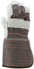 1933_ - 1933L - 145181 - Protective leather work gloves back view – durable fabric back with 4.5-inch rubberized gauntlet cuff for extended wrist and forearm protection