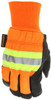 34411_ - 34411L - 31024 - High visibility insulated work gloves back view – reflective hi-vis back, waterproof liner, and wing thumb provide warmth, visibility, and comfort