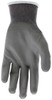 9666_ - 9666L - 155936 - PU coated palm gloves palm view – gray polyurethane coating enhances grip, abrasion resistance, and durability for material handling applications
