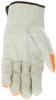 3213CHVSP_ - 3213LCHVSP - 30649 - Leather grip gloves palm view – grain cowskin leather enhances abrasion resistance and grip for material handling applications