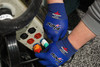 N9696_ - N9696L - 21485 - Worker wearing 18‑gauge athletic‑grade nylon gloves with PU‑coated palms, showing high dexterity and a light second‑skin feel