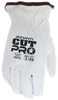 3601K_ - 3601KL - 123830 - Back of glove, Premium white goatskin gloves with Kevlar liner, reinforced with Kevlar thread, shirred elastic back, and straight thumb