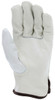 32113_ - 32113L - 23541 - Leather grip gloves palm view – grain cow leather enhances abrasion resistance and grip for material handling applications