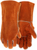 4300N_ - 4300N - 121123 - Leather welding gloves pair – MCR Safety Group 4300N with select B+ grade shoulder leather, cotton drill lining, and clean no-logo back