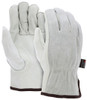 32056_ - 32056L - 908
 - Leather driver industrial gloves pair – MCR Safety Group 32056 with C grade grain leather palm, split leather back, and keystone thumb for work tasks
