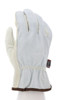32057_ - 32057L - 23451 - 360 - Leather driver work gloves – MCR Safety Group 32057 – grain leather palm with Kevlar® stitching, split leather back, and keystone thumb
