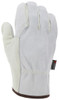 32056DP_ - 32056DPL - 23447 - Protective leather work gloves back view – split leather back with wing thumb design provides flexibility and comfort during extended wear