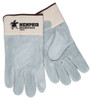 VP16017L_ - VP16017L - 40463 - Leather palm industrial gloves pair – MCR Safety Group 16017 with premium A grade split side leather, full leather back, and 2.5-inch rubberized cuff for construction work