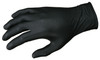 6016B_ - 6016BL - 1490 - Side view 6 mil black nitrile disposable glove, textured grip, fentanyl‑tested, powder‑free, textured, touchscreen friendly