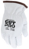 3604HP_ - 3604HPL - 38389 - Protective cut resistant gloves back view – premium goatskin leather with wing thumb design for flexibility, comfort, and industrial hand protection