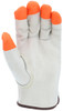 3215PI_ - 3215PIL - 30735 - Leather grip gloves palm view – grain cowskin leather enhances abrasion resistance and grip for material handling applications