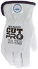 3611DT_ - 3611DTL - 121759 - Protective cut resistant gloves back view – premium goatskin leather with keystone thumb design for flexibility, comfort, and industrial hand protection