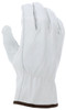 3313_ - 3313L - 26323 - Protective leather work gloves back view – durable buffalo grain leather with keystone thumb for flexibility and comfort during extended wear
