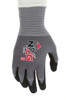 967315_ - 967315L - 17610 - 360 - Coated work gloves – MCR Safety Group 967315 NXG® – 15-gauge gray nylon shell with black sandy foam nitrile coated palm and fingertips
