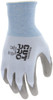92718PU_ - 92718PUL - 139201 - Back view of 18‑gauge light blue HyperMax HPPE glove with breathable shell, latex‑free design, and excellent touch and dexterity