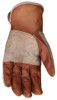 MU3213DP_ - MU3213DPL - 3271 - Leather grip gloves palm view – double palm cowskin with split leather reinforcement enhances durability and grip for heavy-duty handling applications
