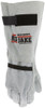 1746_ - 1746L - 123312 - Protective leather work gloves back view – full leather back with Kevlar® stitching, hook and loop wrist, and 8-inch gauntlet cuff for maximum protection