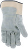 1745_ - 1745L - 123292 - Leather grip gloves palm view – inner double palm enhances abrasion resistance and durability for heavy-duty material handling applications