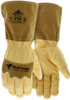 MU3644_ - MU3644L - 150253 - Flame resistant leather driver gloves pair – MCR Safety Group MU3644 with grain goatskin, Kevlar® lining and stitching, and extended pigskin bell cuff