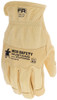 MU3664K_ - MU3664KL - 38918 - Back view of Mustang HiDex honey‑gold goatskin driver glove with Kevlar lining, reinforced thumb/index, and wing‑thumb design