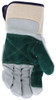 16012K_ - 16012KL - 38762 - Leather grip gloves palm view – double palm split side leather enhances abrasion resistance and grip for heavy-duty material handling applications