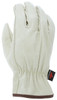 M3411_ - M3411L - 142729 - Protective leather work gloves back view – premium grain pigskin leather with keystone thumb design for flexibility and comfort during extended wear