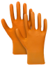 GC-002 - Guante desechable de nitrilo, color naranja, sin polvo de 8.7 mil