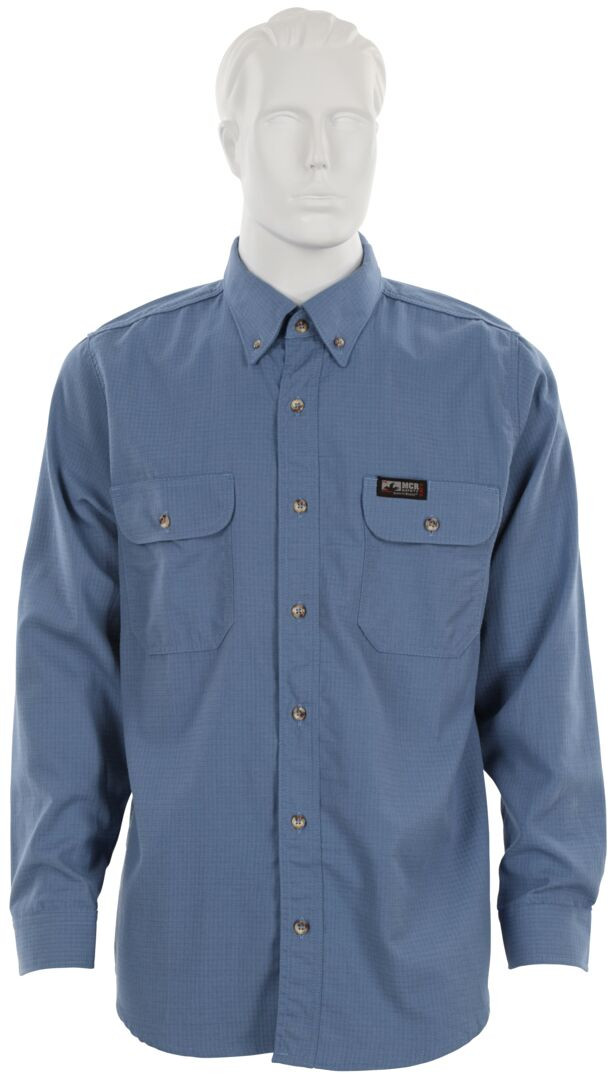 SBS1006 - Flame Resistant FR Blue Work Shirt