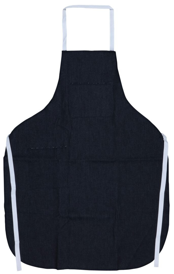39836 - Blue Denim Apron with Pockets