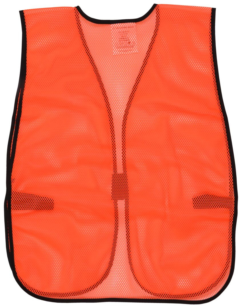 V201 - Orange Hi-Visibility Mesh Safety Vest