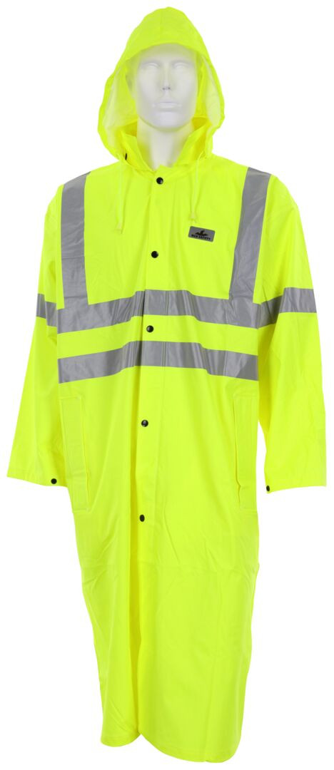 518C - Class 3 Hi Vis Lime Waterproof Raincoat