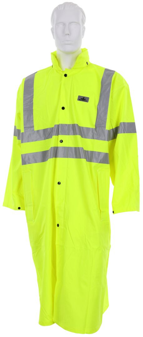 518C - Class 3 Hi Vis Lime Waterproof Raincoat