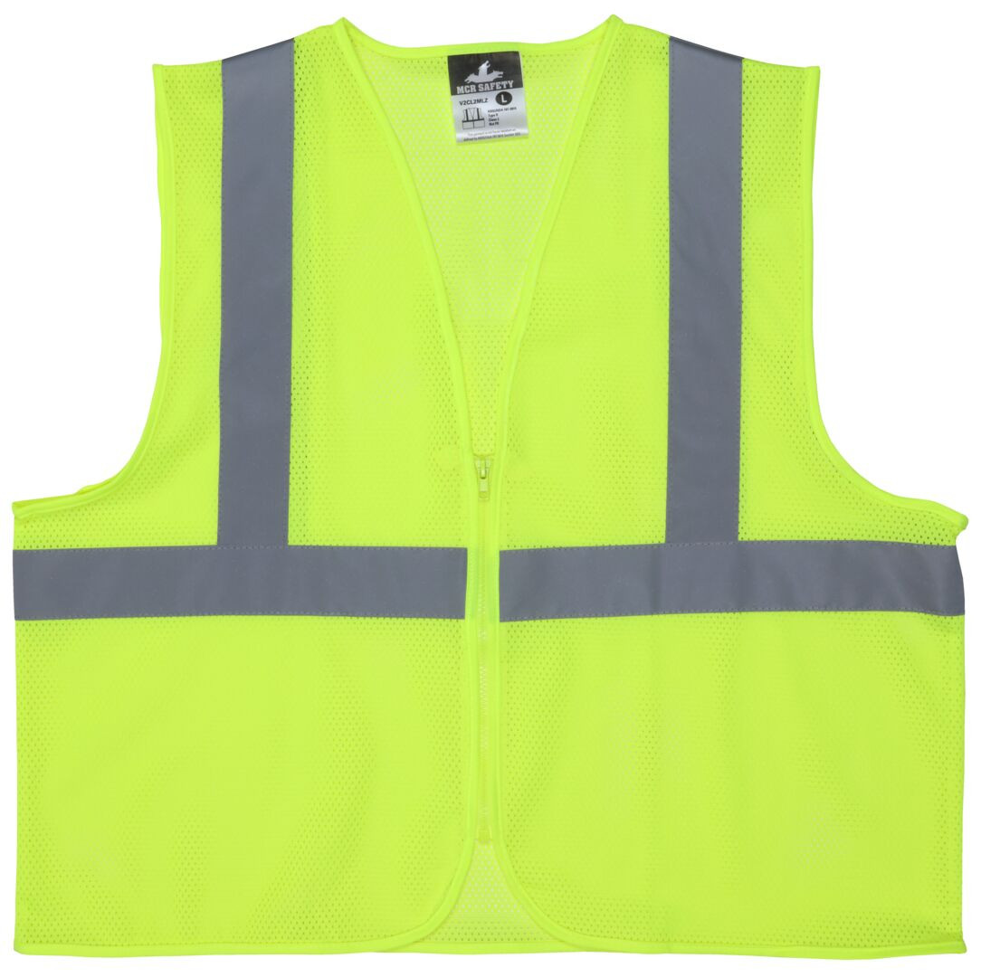 V2CL2MLZ - Class 2 Mesh Lime Safety Vest