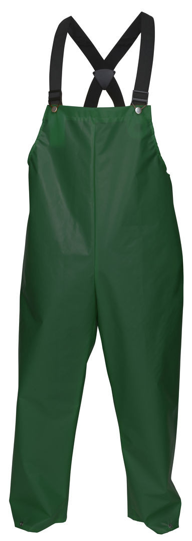 568BF - Green Waterproof TPU Nylon Rain Pants