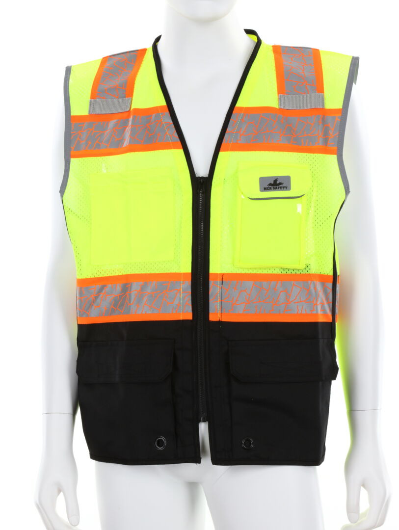 SURVCL2LS - Class 2 Lime Mesh Surveyor Safety Vest