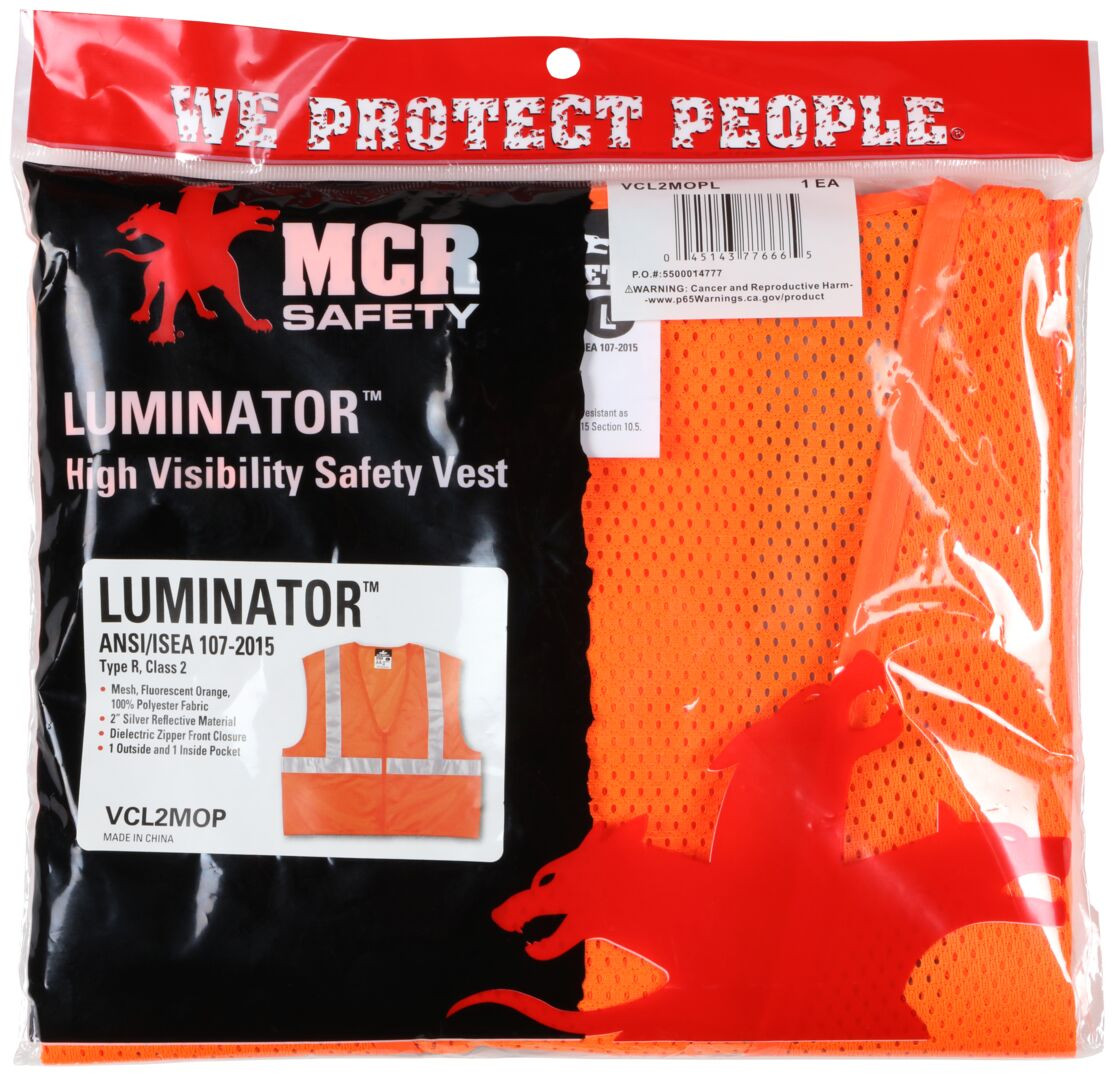 VCL2MOP - Class 2 Mesh Orange Safety Vest