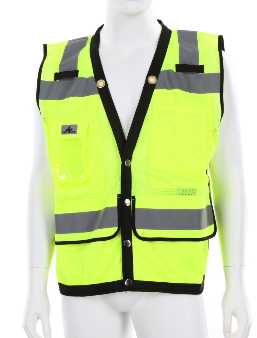 VSURVMLB - Class 2 Lime Premium Surveyor Safety Vest