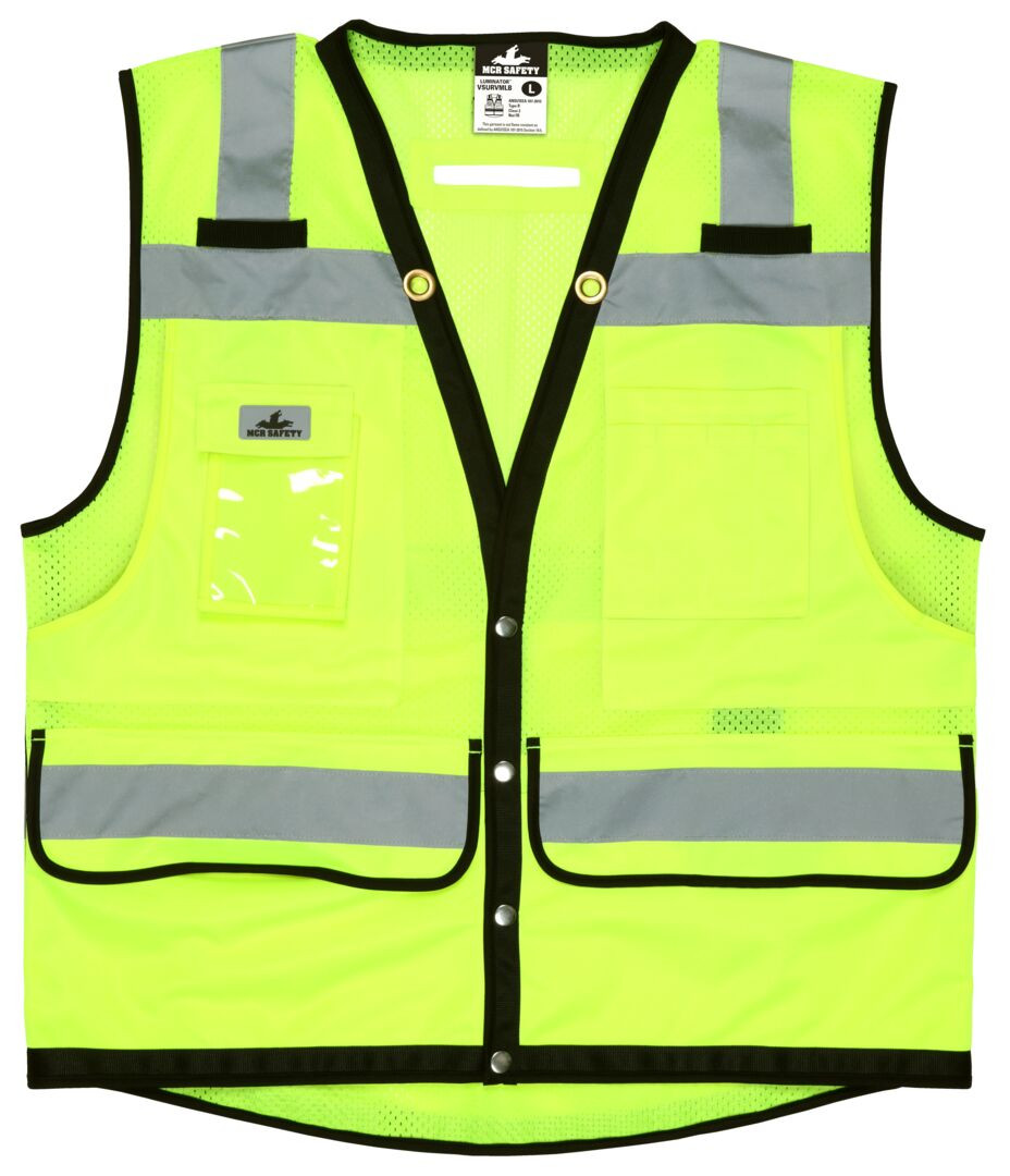 VSURVMLB - Class 2 Lime Premium Surveyor Safety Vest
