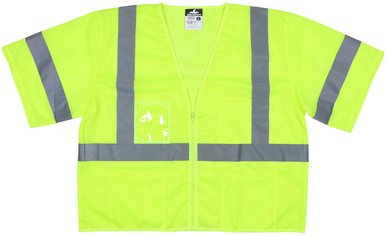 VCL3MLZ - Class 3 Mesh Lime Safety Vest