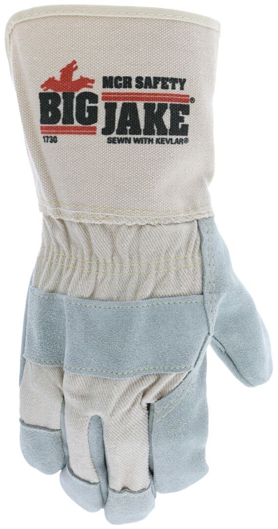 1730 - Premium Leather Palm Work Gloves Extended Cuff