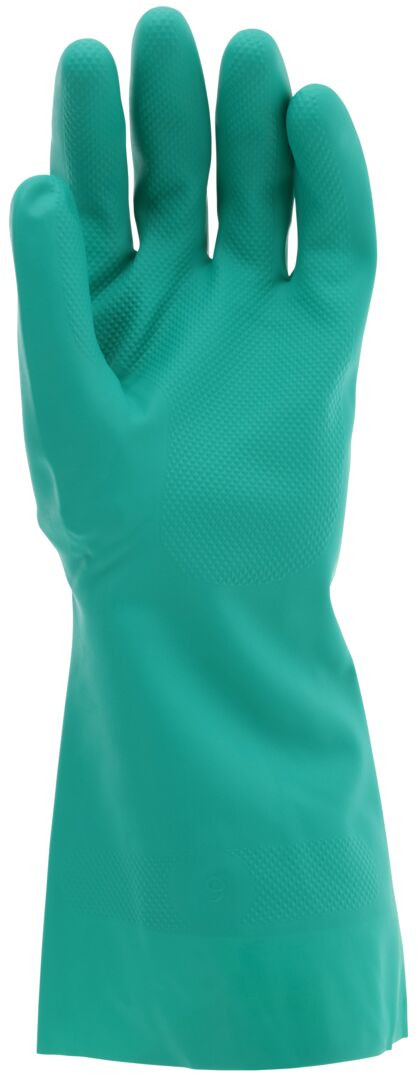 5319 - Flock Lined Green Nitrile Gloves